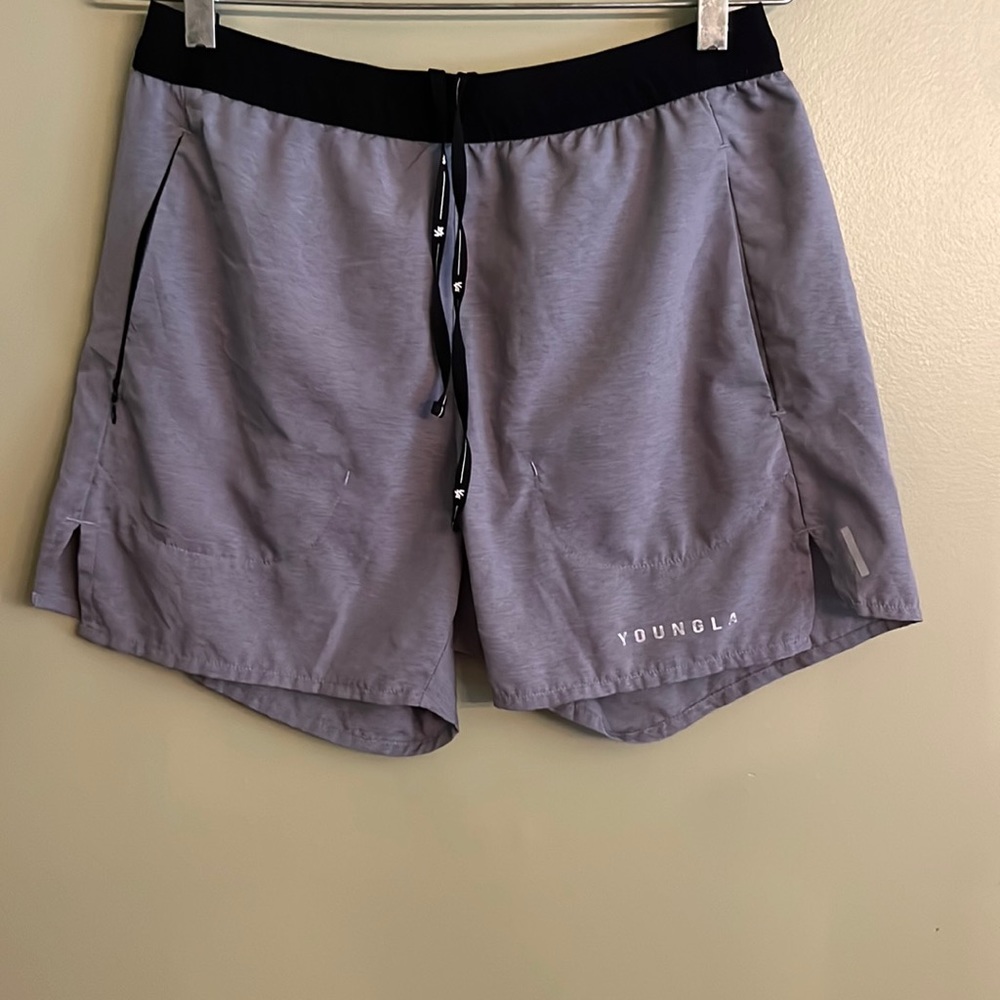 COPY - YoungLA Gray and Black Shorts
